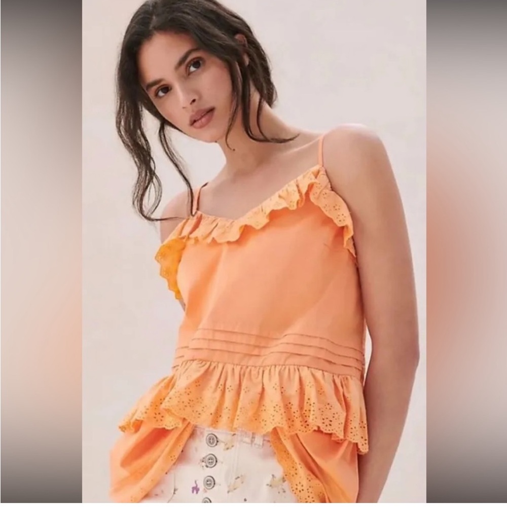NWT Mare Mare Orange Anthropologie Tank Blouse